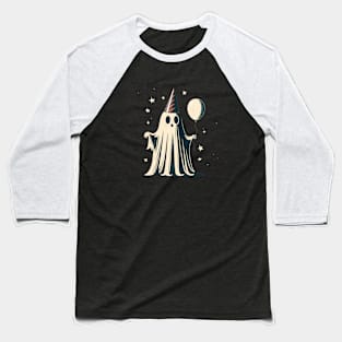 cute ghost holding ballon retro Baseball T-Shirt